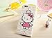 Case Cover for Samsung Galaxy Note 4 Cute Hello Kitty Themed Quality PU Leather Wallet Design Stand Cover Soft TPU Inside Skin Flip Cover Skin with Card Slots (bowknot)
