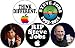 Set of 5 STEVE JOBS 1955-2011 RIP Commemorative 1.25 Magnets