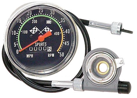 OLD SCHOOL STYLE BICYCLE SPEEDOMETER FITS 26-27in. WHEELS