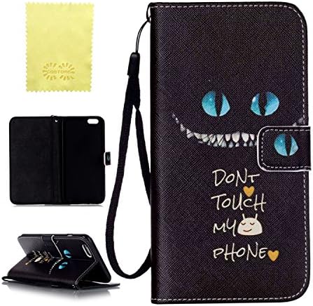 iPhone 6 Plus Case, iPhone 6s Plus 5.5" Case, CQSTORE(TM) for iPhone 6s Plus 6 Plus Wallet Case, PU Leather Wallet Flip Protective Skin Case with Card Slots (Dark Cat)