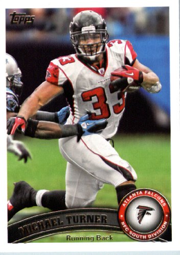 2011 Topps Football Card # 220 Michael Turner - Atlanta Falcons - NFL Trading Card in a Protective Case!