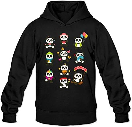 Custom Happy Panda Set Semi Exclusive Men's Printed Sweatshirt Pullover Hoodie