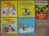 Curious George Set of 5 Books (Curious George Goes to the Beach ~ Curious George Visits a Toy Store ~ Curious George Goes to an Ice Cream Shop ~ Curious George At the Laundromat ~ Curious George The Movie: Meet Curious George (A Picture Reader))
