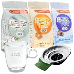 Pickwick Teepads Start-Set Deluxe, inkl. Teeglas small + Padhalter f�r Senseo New Generation