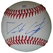 David Carpenter Autographed ROLB Baseball, Los Angeles Angels of Anaheim, Proof Photo