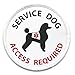 Poodle SERVICE DOG ADA Access Required Medical Alert 2.5 inch Sew-on Patch