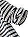 Choies Women's Blue And White Stripes Roll Up Sleeve Slim Blazer Casual Jacket