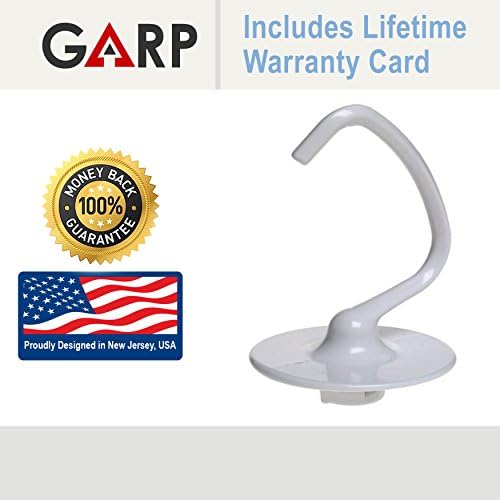GARP GARP-K45DH Kitchen Aid Dough Hook Replacement for KSM90 &amp; K45 Stand Mixer