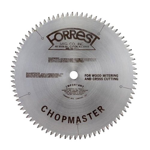 Forrest CM12806115 Chopmaster 12-Inch 80 Tooth ATB Miter Saw Blade with 1-Inch Arbor