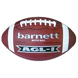 AGL-1 ballon de football americain match pu cuir, t senior, c marron