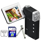 SVP HDDV-1500-Bk 11MP Max 2.4-inch LCD Digital Video Camcorder with Face detection & Image Stabilization + FREE SVP 4GB SDHC Memory Card & Tripod