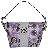 Coach Signature Op Art Julia Outline Top Handle Pouch Demi Bag Purse Lilac Reviewed