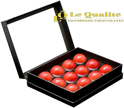 Delicious Gluten Free Belgian Strawberry Chocolate Truffles Signature Collection Box (Box of 12 Truffles)
