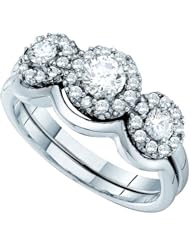 0.68CT-DIA 0.25CT-CRD BRIDAL SET