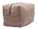 Iblue Canvas Travel Toiletry Organizer Shaving Dopp Kit Cosmetic Makeup Bag 9 Inch #B4 (khaki)