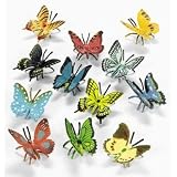 24 Plastic Butterflies by Party902