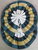 Draft Horse Decoration Tail Bow - Green & Gold