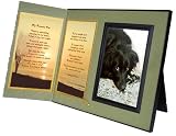 Pet Lover Remembrance Gift, "My Forever Pet" Poem, Memorial Pet Loss Picture Frame Keepsake and Sympathy Gift Package