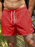 Hugo Boss Men Lobster Red Swim Shorts