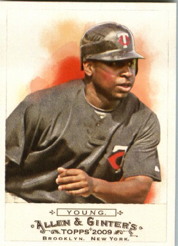 2009 Topps Allen & Ginter Baseball Card #318 Delmon Young Minnesota Twins (SHORT PRINT) - MINT Condition - Shipped In Protective ScrewDown Display Case!