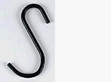 Rogar 9510-6 3 Inch Grid or S Hook - Black - 6 pack