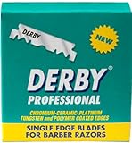 100 Derby Professional Single Edge Razor Blades for Straight Razors (Pack of 100 Blades).