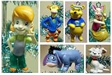 Disney My Friends Tigger and Pooh 6 Piece Holiday Christmas Tree Ornament Set Featuring Darby, Buster, Super Sleuth Tigger, Super Sleuth Pooh Bear, Eeyore and Piglet Ornaments
