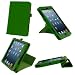 rooCASE Origami Dual-View (Green) Vegan Leather Folio Case Cover for Apple iPad Mini 7.9-Inch Tablet – Support Landscape / Portrait / Typing Stand / Auto Sleep and Wake