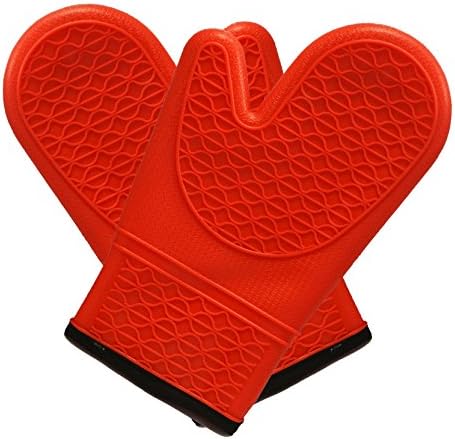 Aroma Bakeware Flexible Silicone Oven Mitt With Soft Quilted Lining (Pair)