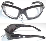 2 Pair Birdz Motorcycle Foam Padded Glasses Sunglasses Smoked and Clear Anti-fog coated lenses Block 100% of the sun's harmful UVA and UVB rays Great for ATV,Quad,4 Wheeling Dirt Bike or Biking Size Large
