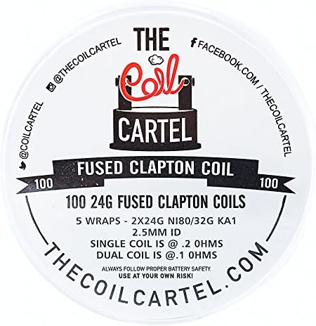 100 24g .4 ohm Clapton Coils
