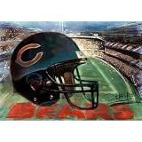 Chicago Bears (Helmet) Sports Poster Print - 13x19
