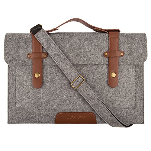 Mosiso Felt 13.3 Inch Shoulder Bag Briefcase Carrying Case Laptop Bag for Apple 13