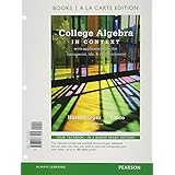college algebra in context books a la carte edition 4th edition