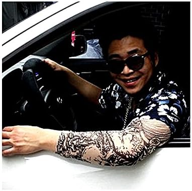 Tattoo Arm Sleeves Skull Fashion UV Cut Arm Sleeves Free Size