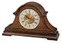 Seiko Mantel Chime Clock Dark Brown Wooden Case; Wooden Inlay Case Decoration