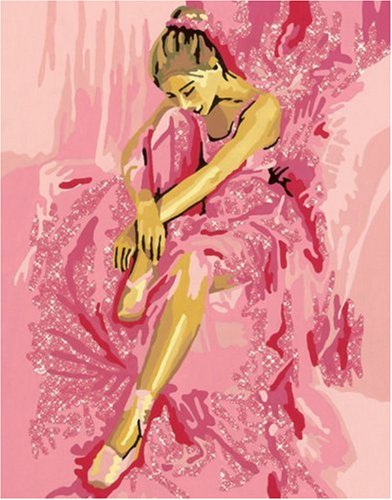Childrens Toyshop  Spielwaren : Ravensburger 28610 - Malen nach Zahlen, Träumende Ballerina, 18x24 cm