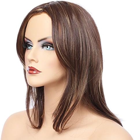 HengfengClassic Cap Women Synthetic Straight Long Brown/Blonde Mix Wig LHL01 10K31