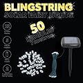 Blingstring Outdoor Solar Fairy Lights with 50 LED Bulbs