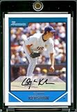 2007 Bowman Draft Future's Game Prospects # BDPP77 Clayton Kershaw (RC) - Los Angeles Dodgers - Rookie Baseball Card in a Protective Display Case
