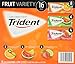 Trident Sugar Free Gum Fruit Variety Pack - 16 Packs of 18 Pieces