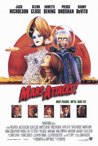 Pop Culture Graphics Mars Attacks Poster Movie C 11x17 Jack Nicholson Glenn Close Martin Short Pierce Brosnan