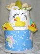2 Tier Rubber Ducky Baby Diaper Cake