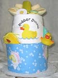 2 Tier Rubber Ducky Baby Diaper Cake
