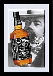 Jack Daniels - Bar Mirror (Mr. Jack Daniels) (Size: 9" x 12")