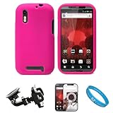 Pink Protective Silicone Skin for Motorola Droid Bionic XT865 (Verizon Wire ....