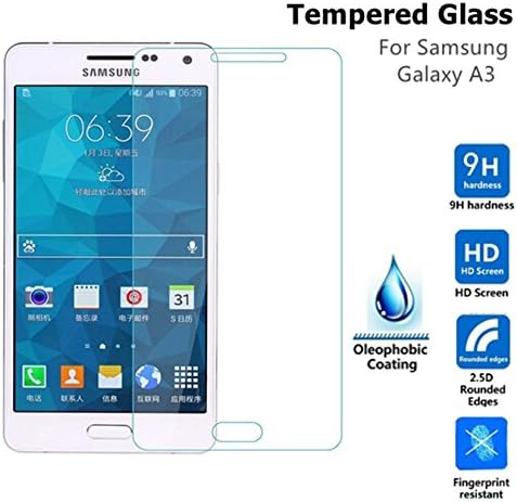 Samsung Galaxy A5 Screen Protector, Crystal ArmorTM 0.33mm Tempered Glass Crystal Clear | Slim | Anti Finger Print | Scratch Proof and Light weight Screen Protector For Samsung Galaxy A5