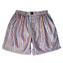 White Stripes 100% Madras Silk Boxers by Royal Silk - XXL
