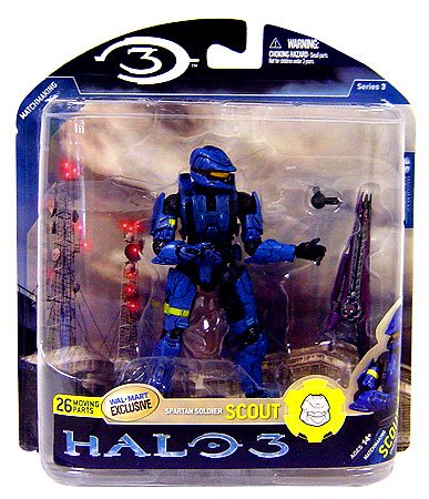 51s2fWqqU8L Halo 3 Mcfarlane Toys Series 3 Exclusive Action Figure Blue Spartan Soldier Scout