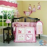 GEENNY Designer Girl DragonFly 13PCS CRIB BEDDING SET